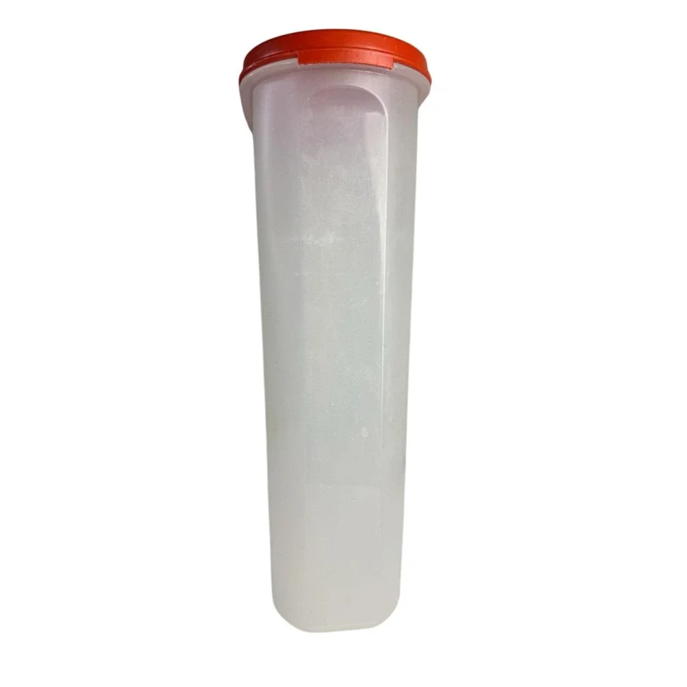 Vintage Tupperware Modular Mates 1615-2 12¼ Cup Paprika Rust Red Orange Lid Tall